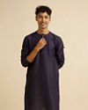 Dark Blue Classic Plain Inside Kurta